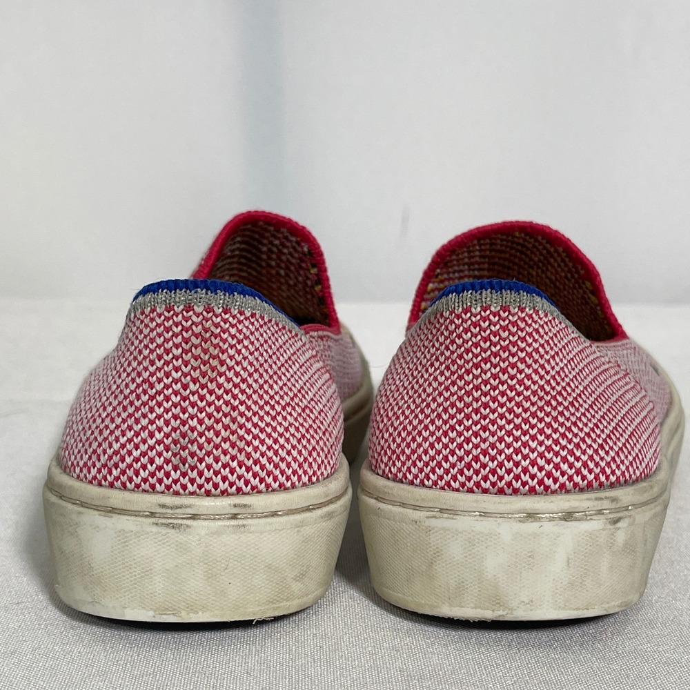 Rothy's The Sneaker Pink Flamingo Knit Slip On Shoes Kids Toddler Sz 12 - Picture 4 of 10
